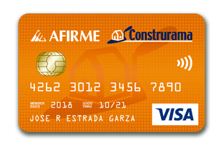 Tarjeta de crédito Afirme Construrama