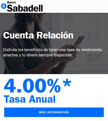 Cuenta Relación del Banco Sabadell