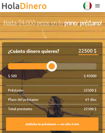 Préstamos gratis de Holadinero