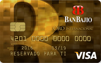Tarjeta de crédito Oro de BanBajío