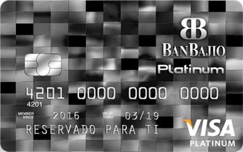 Tarjeta de crédito Platinum de BanBajío