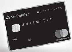 Tarjeta de crédito World Elite del Santander