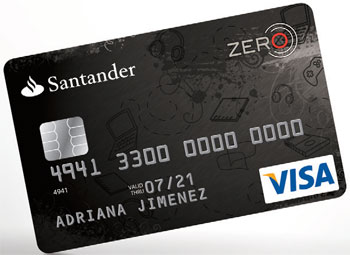Tarjeta de crédito Santander Zero